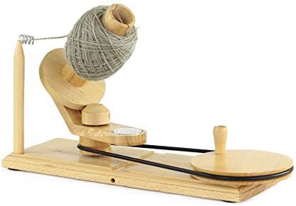 Nostepinne Maple Wood Center Pull Ball Yarn Winder | Knitting Crochet Accessories | Yarn Storage | Nagina International (Beech Winder)