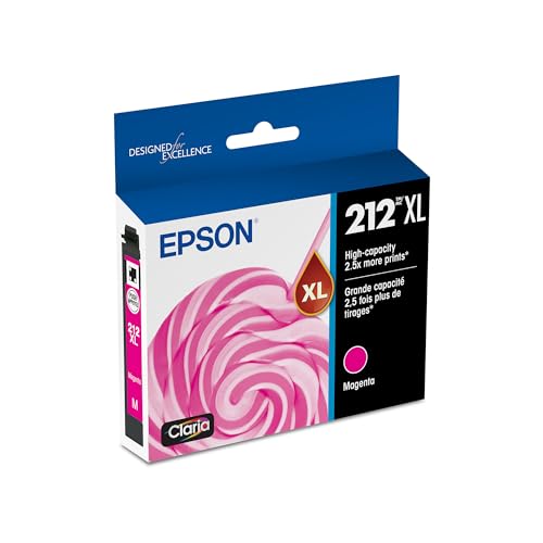Image of Epson 212 Claria Ink High Capacity Magenta Cartridge (T212XL320-S) Works with Workforce WF-2830, 2850 and Expression XP-4100, 4105