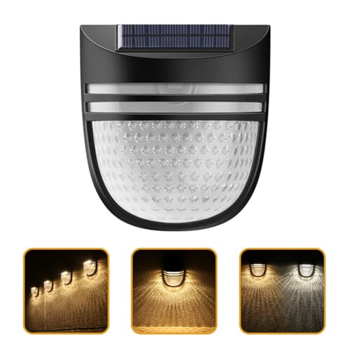 Éclairage solaire extérieur LED étanche pour sécuriser une clôture sombre