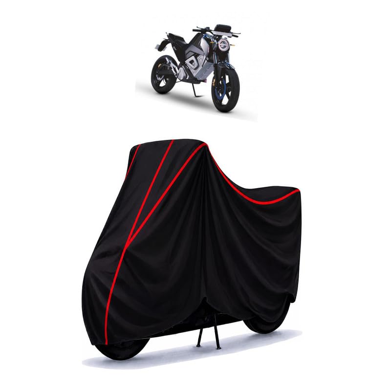 Image of Oben Rorr Electric Water Resistant Bike Cover for All Motorcycles & Rain | Heavy Duty Taffeta Fabric | UV Protection, Dustproof, Scratchproof | All Weather Two Wheeler Body Cover with Elastic Bottom