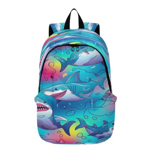 Sac à dos requin sourire léger pour soulager votre dos en voyage