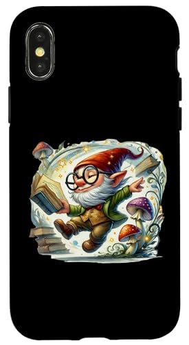Bookworm Gnome For Librarians And Teachers Who Love Reading Carcasa para iPhone X/XS