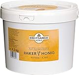 Flüssiger BlütenHonig handwerklich geimkert, aromatisch und blumig Geschmack im 4,5 kg Eimer
