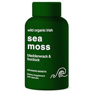 Organic Irish Sea Moss Capsules, Ra...