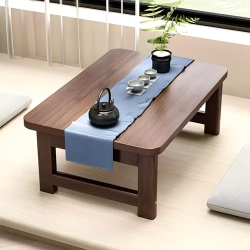 Table de sol japonaise pliable portable pour studio et thé