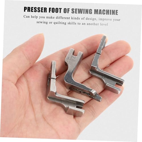 Set 3 Pzs Pie Prensatelas para Máquina de Coser Industrial miniatura 4