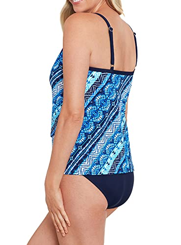 Penbrooke Shape Solver Women's Swift Charm High Neck Underwire Adjustable Tankini Top Separate4