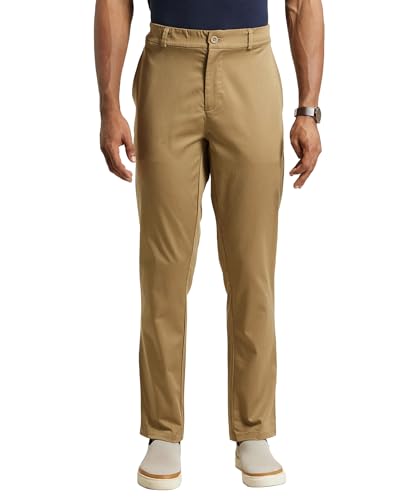 Image of Jockey IM26 Men's Super Combed Cotton Rich Elastane Stretch Woven Fabric Slim Fit All Day Pants with Side Pockets