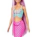 Imagen de Barbie Muñeca Sirena fantasía con Pelo Largo Rosa y Accesorios para peinar