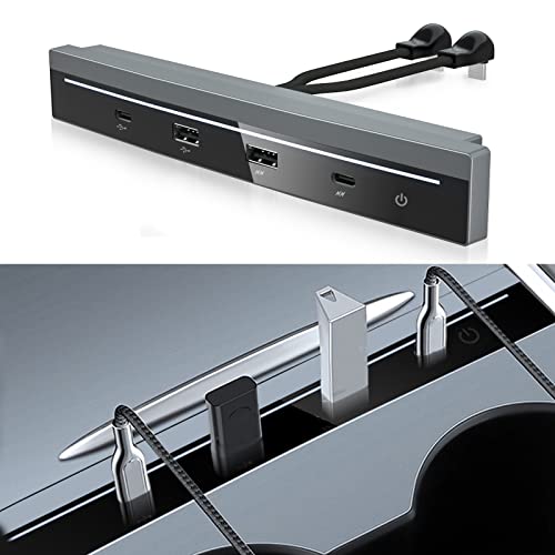 Elegve-USB-Hub-Docking-Station-of-Center-Console-Tesla-Model-3Y-Accessories-4-in-1-Multiport-Center-Console-Adapter-Accessories-with-PD-Fast-Charge-Port