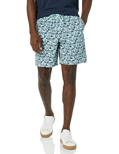 Image of Amazon Essentials Men's 8 inch Inseam Relaxed-Fit Cotton Drawstring Pull-On Walk Shorts, Summer-Weight