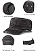 4 Pieces Cadet Caps Army Military Hats Washed Cotton Flat Top Hats Military Style Patrol Hat Adjustable Veteran Cap for Men