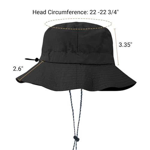 Image of NPQQUAN Sun Bucket Hats for Woman Men Lightweight Sun Hat Packable Foldable Waterproof Beach Hiking Hat