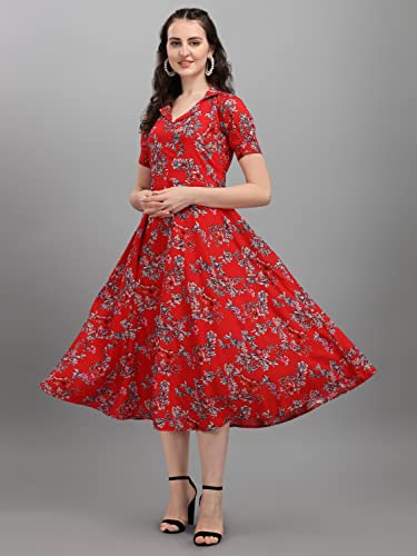 Image of Wedani Women's Chiffon A-Line Maxi Dress