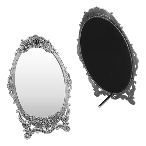 Espejo para maquillaje retro ovalado TOPINCN miniatura 5