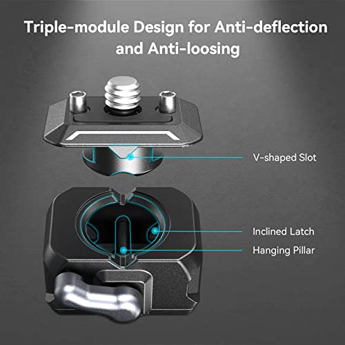 Image of SmallRig Quick Release Ballhead Magic Arm 360 Rotation Articulating Magic Arm with 1 /4 inch Screw, Drop-in HawkLock Camera Clamp for Field Monitor, Camera, Light, Max Load of 5kg, Aluminum Alloy - 3515C