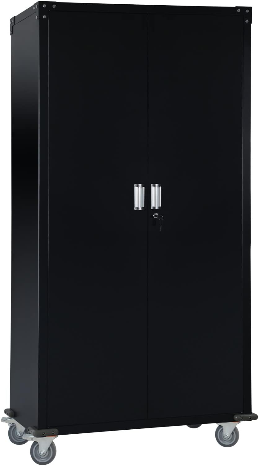 Buy INTERGREAT Metal Storage with Wheels, 72” Rolling Steel