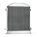 3 Row Radiator Compatible With 1930-1931 Ford Model A Chevy V8 350 Engine, 3-Core Aluminum Radiator w/Electric Cooling Fan Shroud kit