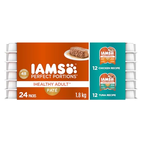 IAMS Perfect Portions Adult Wet Cat Food - Chicken and Tuna Paté Variety Pack, 75g (24 Pack) image 2