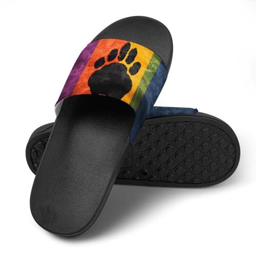 LGBT Paw House Sandals Non-Slip Bathroom Slippers Beach Summer Shoes for Men Women4