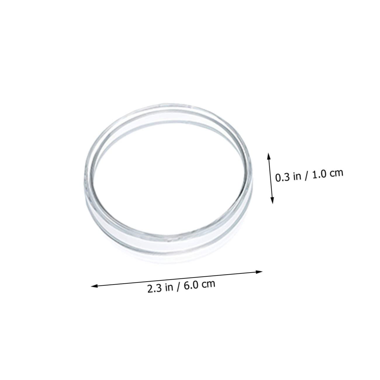 10pcs Disposable Petri Dish Kit Ramekins Petri Tray with Lid Lab Petri Dishes Couvercle Petri Plates with Lid Culture Dishes with Lids for Science Petri Holder Transparent Plastic KICHOUSE