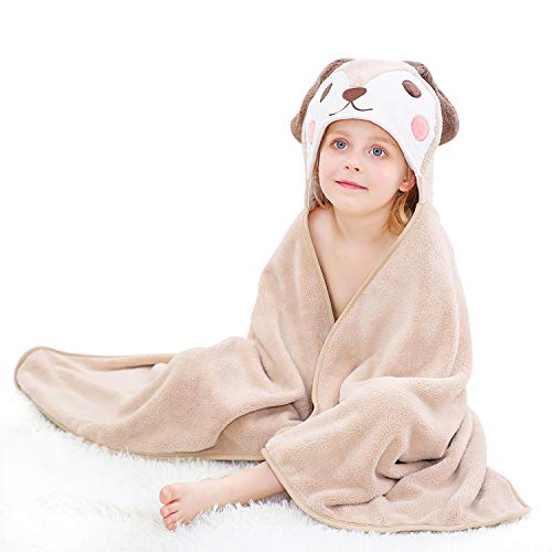 ABirdon Toalla Bebe de Baño con Capucha, 115x70 cm Suave Absorbente C