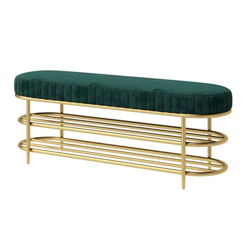 Étagère à chaussures avec banc de rangement et meuble d'entrée rembourré
