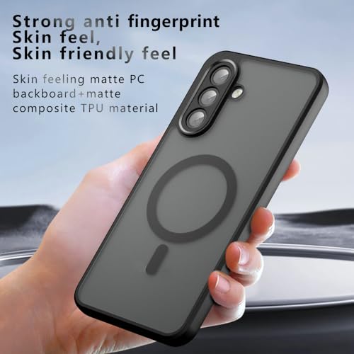 Coque Samsung A17 5G antichoc avec aimant intégré noir robuste