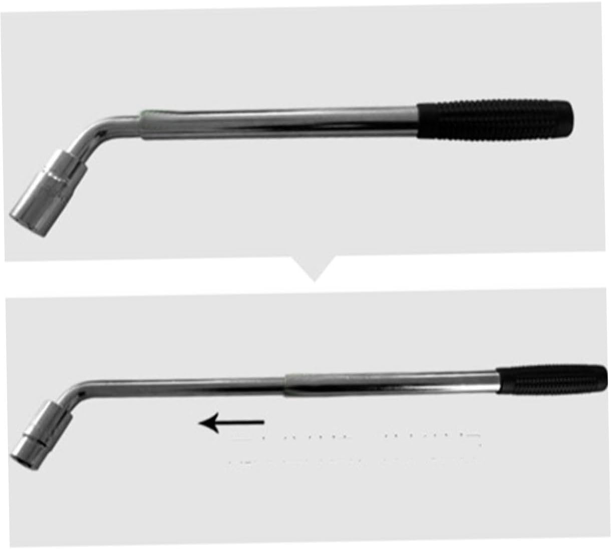jojofuny Telescoping Lug Wrench Extendable Handle Heavy Duty Wheel Nut Tool for Cars Sockets Non-slip Grip for Easy Use