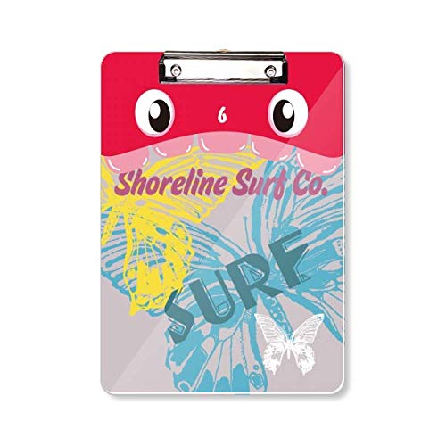 Porte-bloc A4 papillon Summer Shoreline Surf pour rangement document