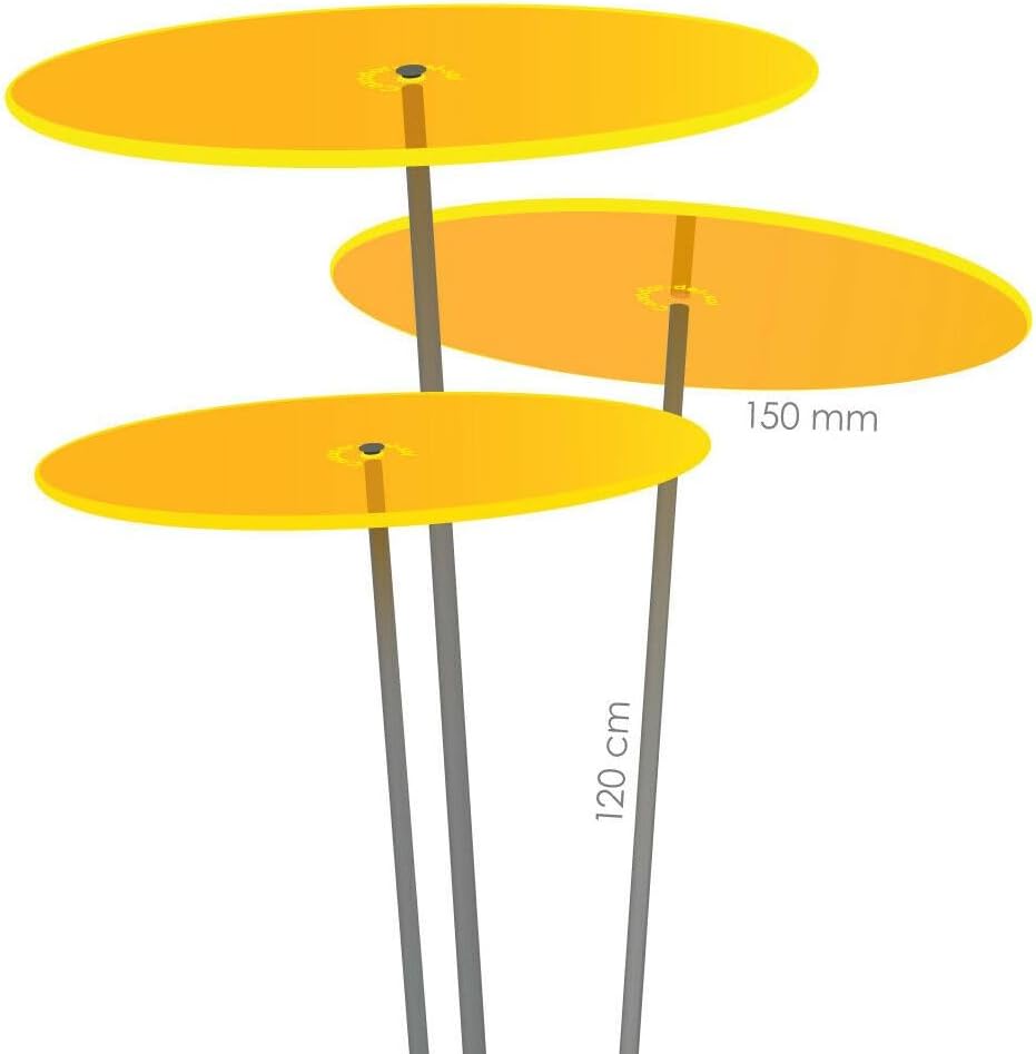 Cazador-del-sol - 6" Suncatcher Set of 3 - Medio - Yellow