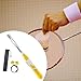 Menolana Badminton Racket Power Swing Portable with Grip Tape Practice Tool Badminton Equipment for Fitness Beginners, Yellow