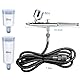 Airbrush Set, Airbrushpistole mit Schlauch Multifunktionale Handheld Airbrushpistole für Nageldesign, Air Brush für Make-up, Nail Design, Kuchendekoration,Tattoos, und Gesichtsbemalung