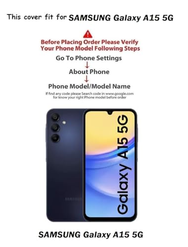 Image of COVERBLACK Rubber Back Cover for Samsung A15 5G -SM-A156E - Transparent