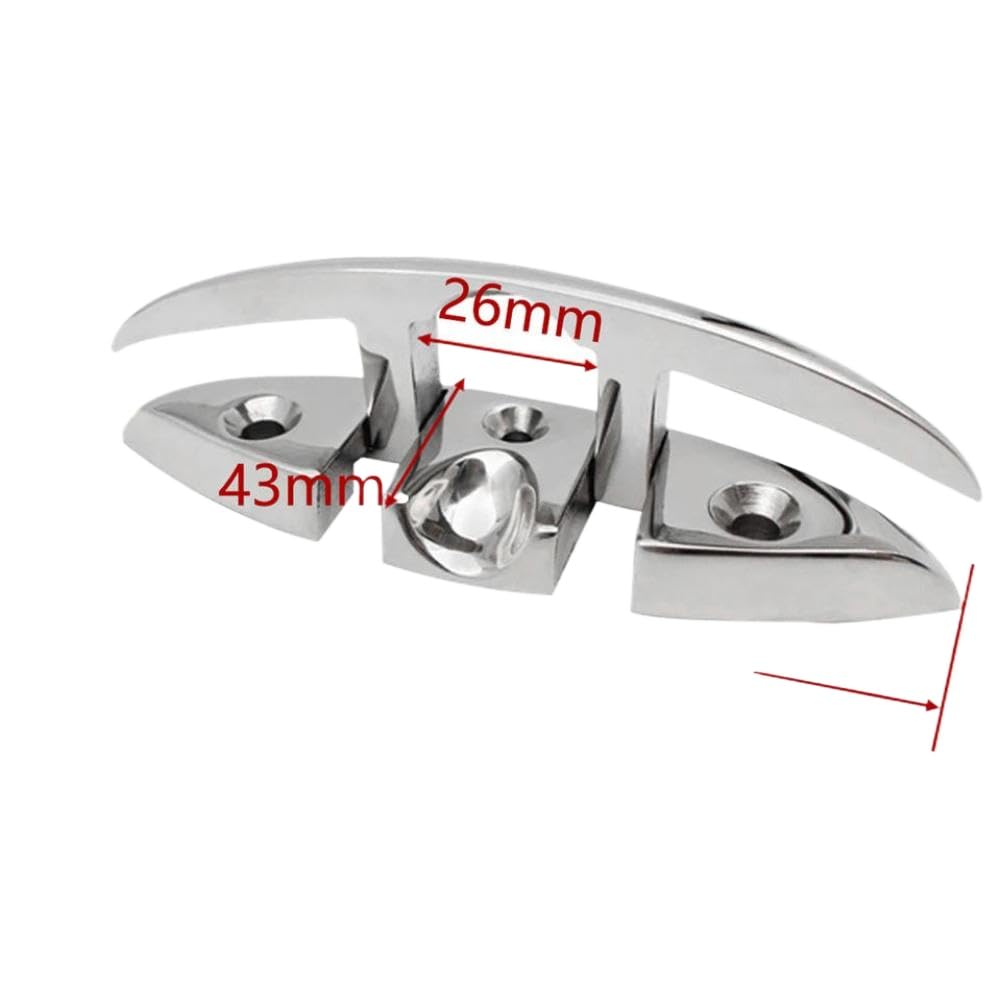 Bitta da ormeggio pieghevole da 5 pollici Marine Boat Yacht Bitta Dock Bitta ordinata in acciaio inossidabile 316 compatibile con la nave da crociera
