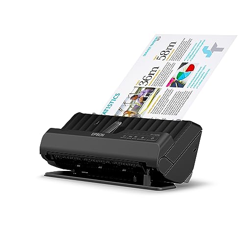 Epson Wi-Fi Scanner ES-C320W, kompakter A4 Business Scanner mit geringem Stromverbrauch, Duplex-Einzugscanner mit vielseitiger Medienverarbeitung, schwarz – Bild 5