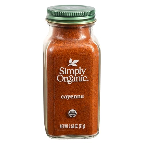 Image of Simply Organic Cayenne Pepper, 2.89 Ounce, Pure, Organic Cayenne Peppers, No GMO's, Kosher Certified (Pack of 2)