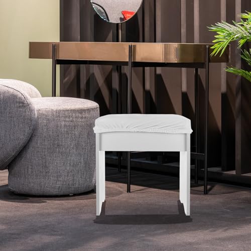 Funda de taburete para spa y centros de estética YARNOW protector rectangular texturizado beige 6