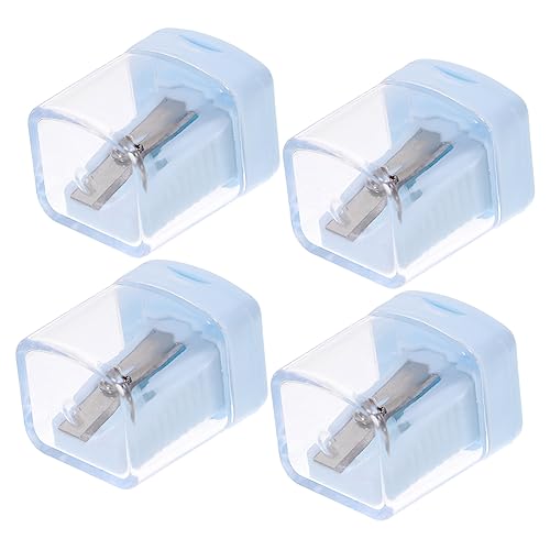 FOMIYES 4pcs Pencil Sharpener Manual Pencil Sharpener Mini Lipsticks Pencil Eyeliner Pocket Pencil Sharpeners Hand Pencil Sharpener Women Pen Sharpener Eyeliner Pencil Sharpener Miss Abs