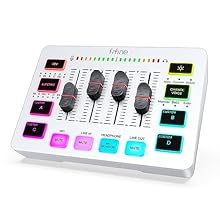 EASY TO USE. Multiple audio ports are set on the back of the game audio interface. You can set up dual computers for live streaming or plug in different audio devices for mixing. Multiple choices can meet your needs in different scenarios. XLR MICROP...