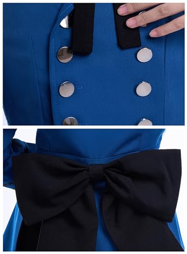 Costume de Cosplay Ciel Phantomhive OSIAS Uniforme Ajusté Sans Plis