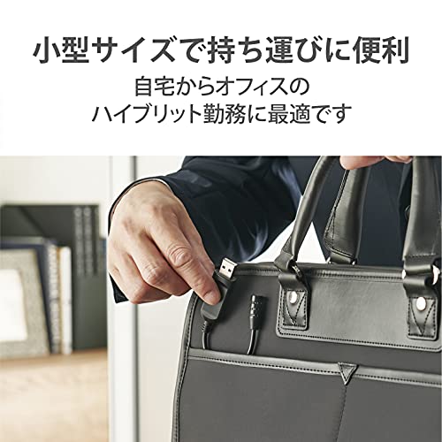 エレコム PCマイク USB 直挿し フレキシブルアーム ミュートボタン付き LED搭載 ブラック HS-MC08UBK