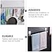 LALAFINA 304 Stainless Steel Wall Towel Rack Punch-Free Mount Bathroom Storage Shelf Organizer 40Cm Tool-Free Towel Bar Holder for Kitchen and Bathroom