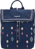 Desigual Damen Back_july Tribu Ner Backpack, Blau, Einheitsgröße EU