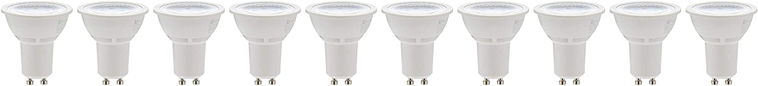 Narken TC 10 Pieces/Pack Gu10 7W Warm white 3000K Dimmable Spot LED Power Saving Clear Ceiling Lamp Bulb Light 600LM AC90-260V 50-60HZ