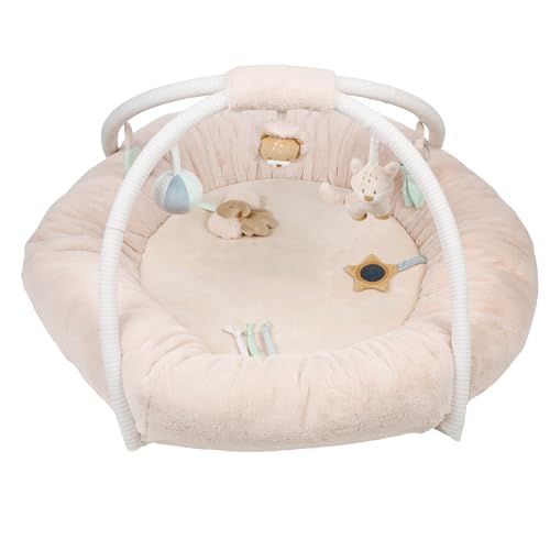 Nattou Playmat With Arch Flo, Oli, Ernest, 91 Cm, Flo Beige
