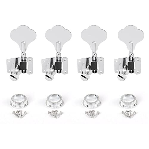 WGOEODI Chevilles de réglage pour Guitare Basse électrique 4R, Chevilles pour accordeurs chromés pour Guitare, Boutons… - Les Beatles, Paul McCartney, John Lennon, RIngo Starr, George Harrison WGOEODI Chevilles de réglage pour Guitare Basse électrique 4R, Chevilles pour accordeurs chromés pour Guitare, Boutons… – Image 5
