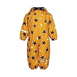  MINYMO Schneeanzug/Schneeoverall Wasserfest Fb.3731 gelb mit Sternen Gr. 98