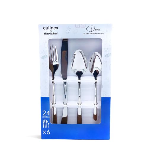 Image of Culinex Premium Dora 18 /8 Stainless Steel Cutlery Set, 24 Pieces