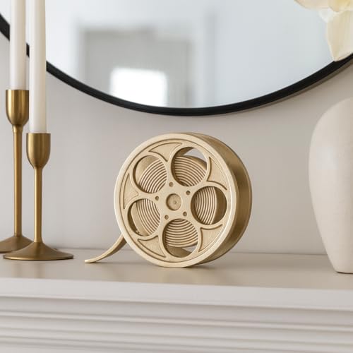 Decorative Sculpture for Home Decor – Vintage Film Reel Ornament
